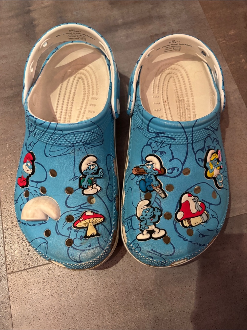 Kids Size J4 Smurf Crocs